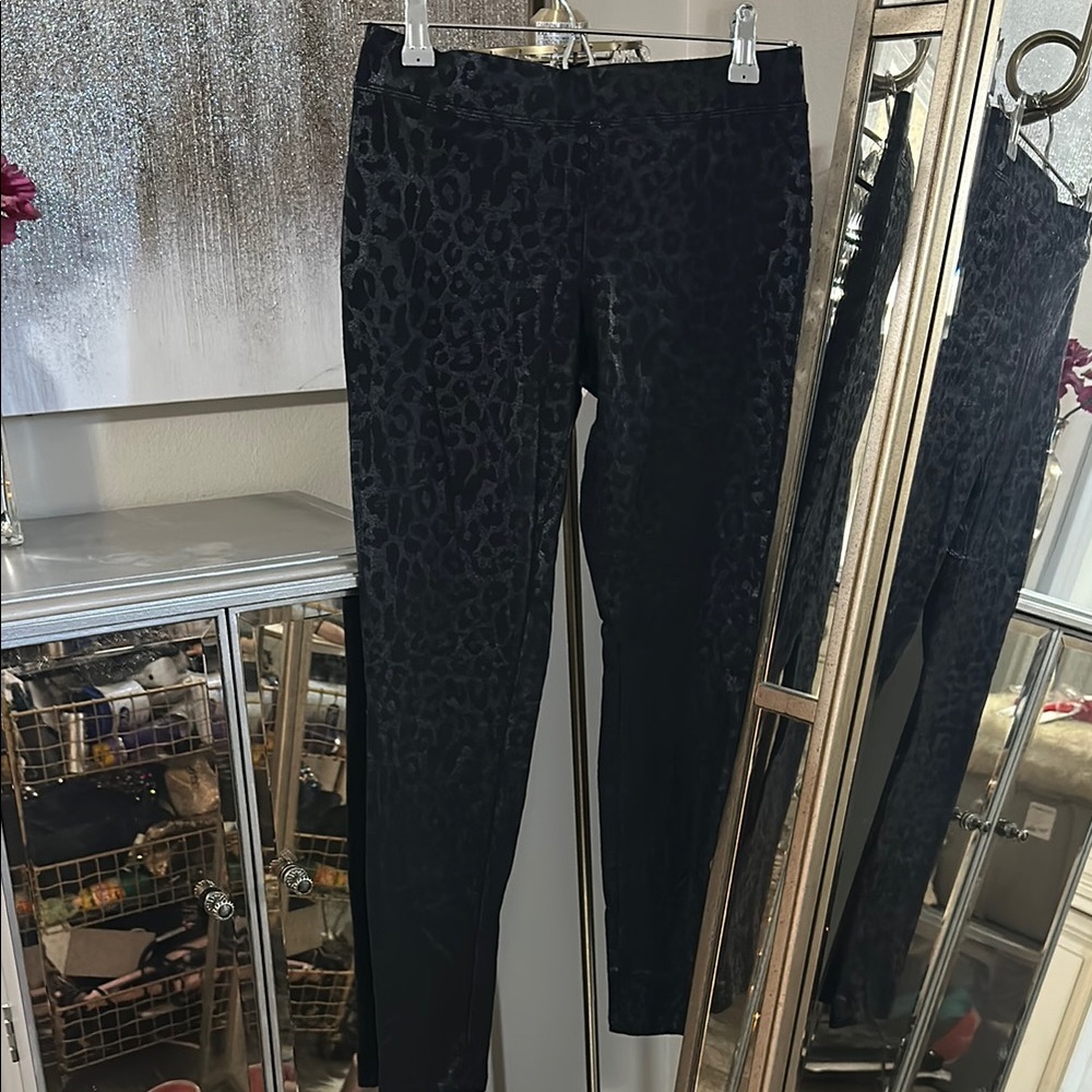 Black Leopard Print Leggings